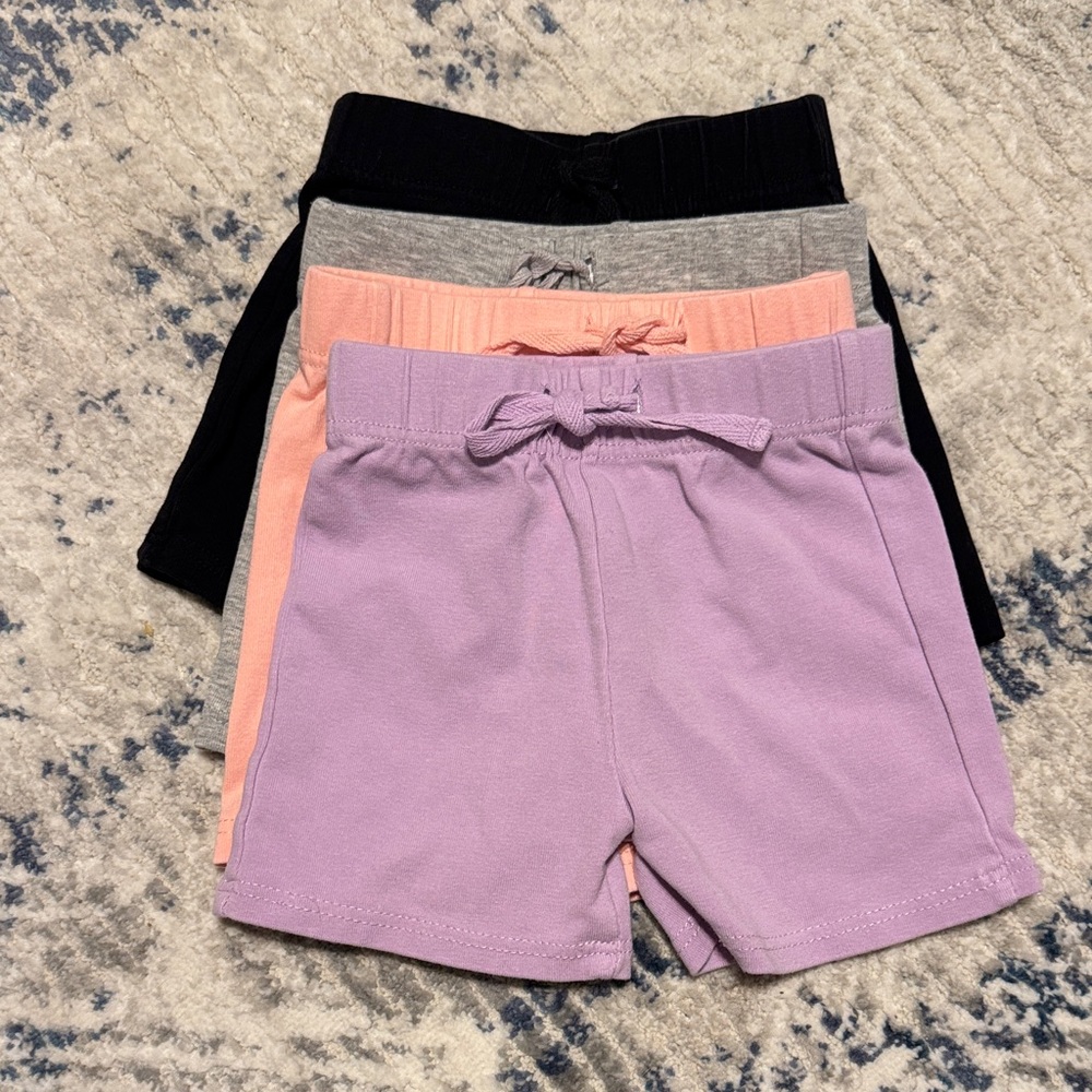 Baby Girl Multi-Color Shorts Set
